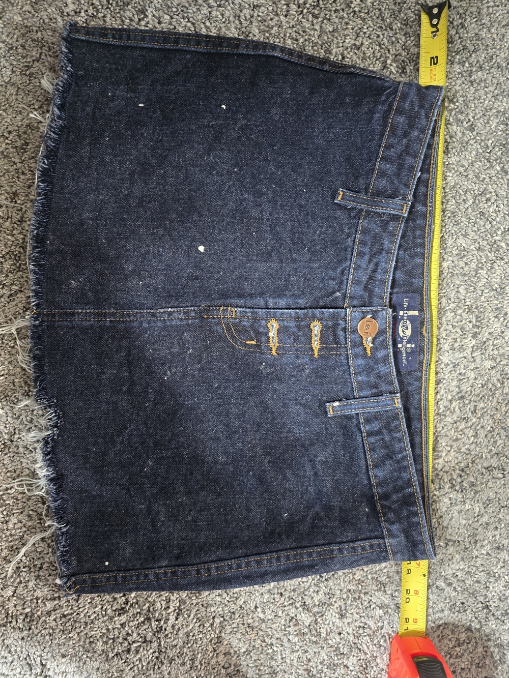 lei Dark Blue Denim Mini Skirt